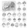 20Pcs 20 Styles Tibetan Style Alloy Pendants TIBE-YW0001-05-1