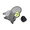 Cat with Tennis Sport Enamel Pins LS-JEWB-I052-05EB-03-3