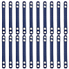 20Pcs Imitation Leather Bag Webbing Straps with Silver Color Plated Metal Eyelets for Bag Accessories DIY-NB0016-35C-1