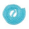 Baking Painted Imitation Jade Glass Round Bead Strands X-DGLA-Q021-6mm-07-2