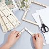 Basswood Assembled Paper Making Frame DIY-WH0001-74-3