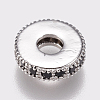 Brass Micro Pave Cubic Zirconia Bead Spacers ZIRC-K074-11A-02P-2