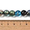 Handmade Dichroic Foil Glass Beads Strands DICH-U001-05J-4