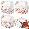 12Pcs 2 Styles Floral Printed Portable Paper Candy Gift Tote Boxes CON-CP0001-020-1