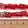 Transparent Glass Beads Strands GL-CBAAE04-02A-2