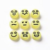 Opaque Champagne Yellow Acrylic Beads X-MACR-N008-42-C10-2