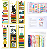 1 Bag Bookmarks Painting Needle Felting Kit for Beginners DIY-CP0013-36A-7