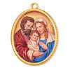 Religion Printed 304 Stainless Steel Pendants SA-OY003-87G-1