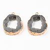 Druzy Resin Pendants RESI-R428-008D-1