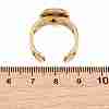 Hollow Cross 304 Stainless Steel Cuff Ring Components SA-CBA098D-02G-C-3