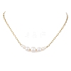 Natural Pearl Potato Graduated Beaded Necklaces NJEW-JN05923-2