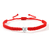 Adjustable 304 Stainless Steel Bead Braided Bead Bracelets for Women RP8696-17-1
