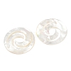 Natural White Shell Cabochons SSHEL-B006-05-3