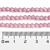 Baking Painted Transparent Glass Beads Strands DGLA-F029-J4mm-6