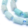 Frosted Natural Amazonite Beads Strands G-L552C-02-2
