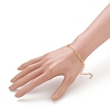 Brass Paperclip Chain & Curb Chain Bracelets BJEW-JB05500-4