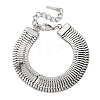 304 Stainless Steel Link Chain Bracelets for Women BJEW-Z125-02P-2