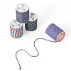 4 Rolls 4 Colors 4-Ply Polycotton Cord with Metallic Thread OCOR-TA0003-33D-2