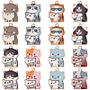 32Pcs 8 Styles Alloy Enamel Pendants ENAM-SC0005-46-1