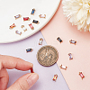 36Pcs 9 Colors Golden Brass Micro Pave Cubic Zirconia Charms KK-PH0010-99-3