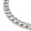 Non-Tarnish 201 Stainless Steel Curb Chain Bracelets for Women and Men BJEW-F473-08P-02-2