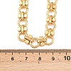 8MM 304 Stainless Steel Twisted Ring Link Chain Necklaces NJEW-Z105-04G-04-5