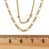 Brass Double Layer Necklaces NJEW-D302-53G-5