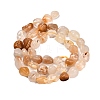 Natural Yellow Hematoid Quartz Beads Strands G-P568-C05-01-3
