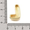 Brass Slide Charms KK-E802-33G-L-3