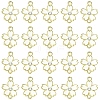 20Pcs Alloy Enamel 5-Petal Flower Connector Charms FIND-YW0009-33G-1