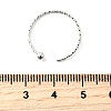 Brass Cuff Ring Settings KK-P337-01P-4