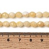 Natural Yellow Jade Beads Strands G-K376-F08-01-5