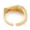 Rack Plating Brass Horse Eye Cuff Rings RJEW-D008-20G-3