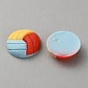 Sport Opaque Resin Cabochons CRES-WH0013-31B-2