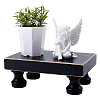 Wooden Soap Dish Tray Pedestal DJEW-WH0039-167-1