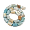 Natural Flower Amazonite Beads Strands G-G453-E05-10x14mm-3