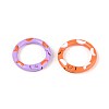 Spray Painted Alloy Spring Gate Rings PALLOY-N180-02-2