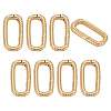 8Pcs Brass Spring Gate Rings KK-ME0003-20-1
