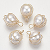 ABS Plastic Imitation Pearl Pendants KK-N235-020B-2