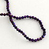 Electroplate Glass Bead Strands EGLA-R094-4mm-05-2