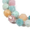 Natural Amazonite & Kunzite & Aventurine Beads Strands G-O201B-149H-3