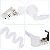 5Pcs PVC Plastic Replacement Acoustic Coil Tube with Earbuds KY-BBC0001-04-3