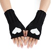 Acrylic Fiber Yarn Knitting Fingerless Gloves COHT-PW0002-11A-1