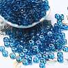 Transparent Colours Glass Seed Beads SEED-E001-T3x6mm-03-1