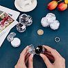 CHGCRAFT 40Pcs 2 Colors Octagon Transparent Plastic Ring Boxes CON-CA0001-019-3