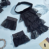 Polyester Detachable Flower Lace Collar Sets for Women DIY-WH0816-187B-4