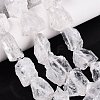 Natural Quartz Crystal Rough Beads Strands G-Q606-93-1