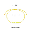 Glass Seed Link Bracelet BJEW-JB08894-01-2
