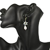 Anti-Tarnish Electroplate Bicone Glass Pearl Teardrop Beads Dangle Earrings EJEW-MZ00765-01-5