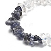 Natural Quartz Crystal & Iolite Beads Strands G-L610-A30-01-4